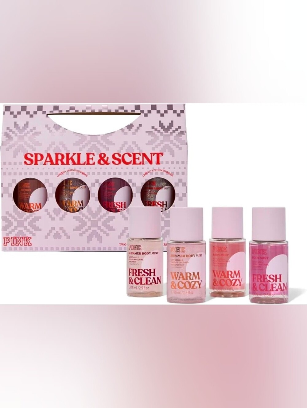 NIB 4-piece Shimmer Mist Gift Set